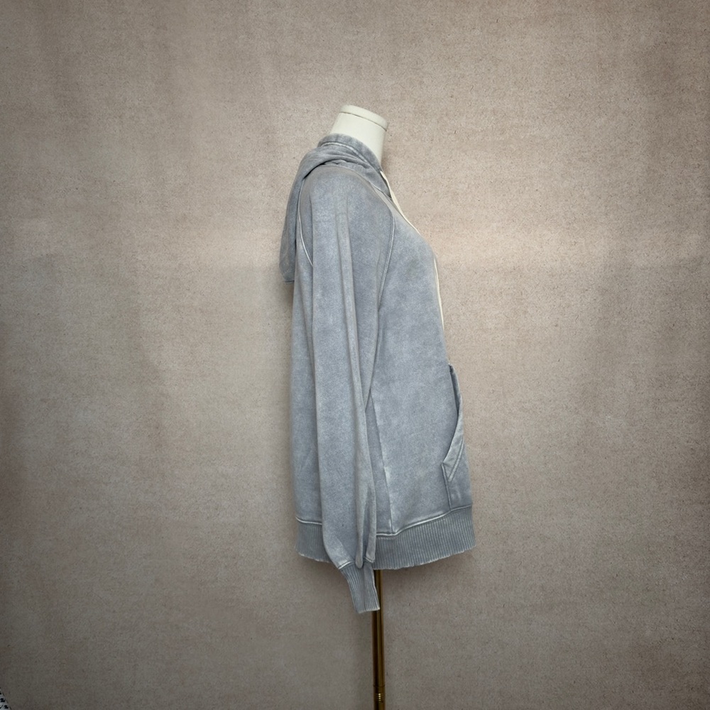 Zenana Mineral Stone Washed Super Soft Oversized Hoodie with Kangaroo Pocket - Picture 6 of 7